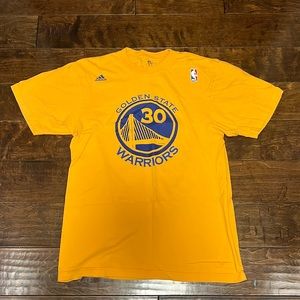Adidas Golden State Warriors Stephen Curry Tee (Gold)